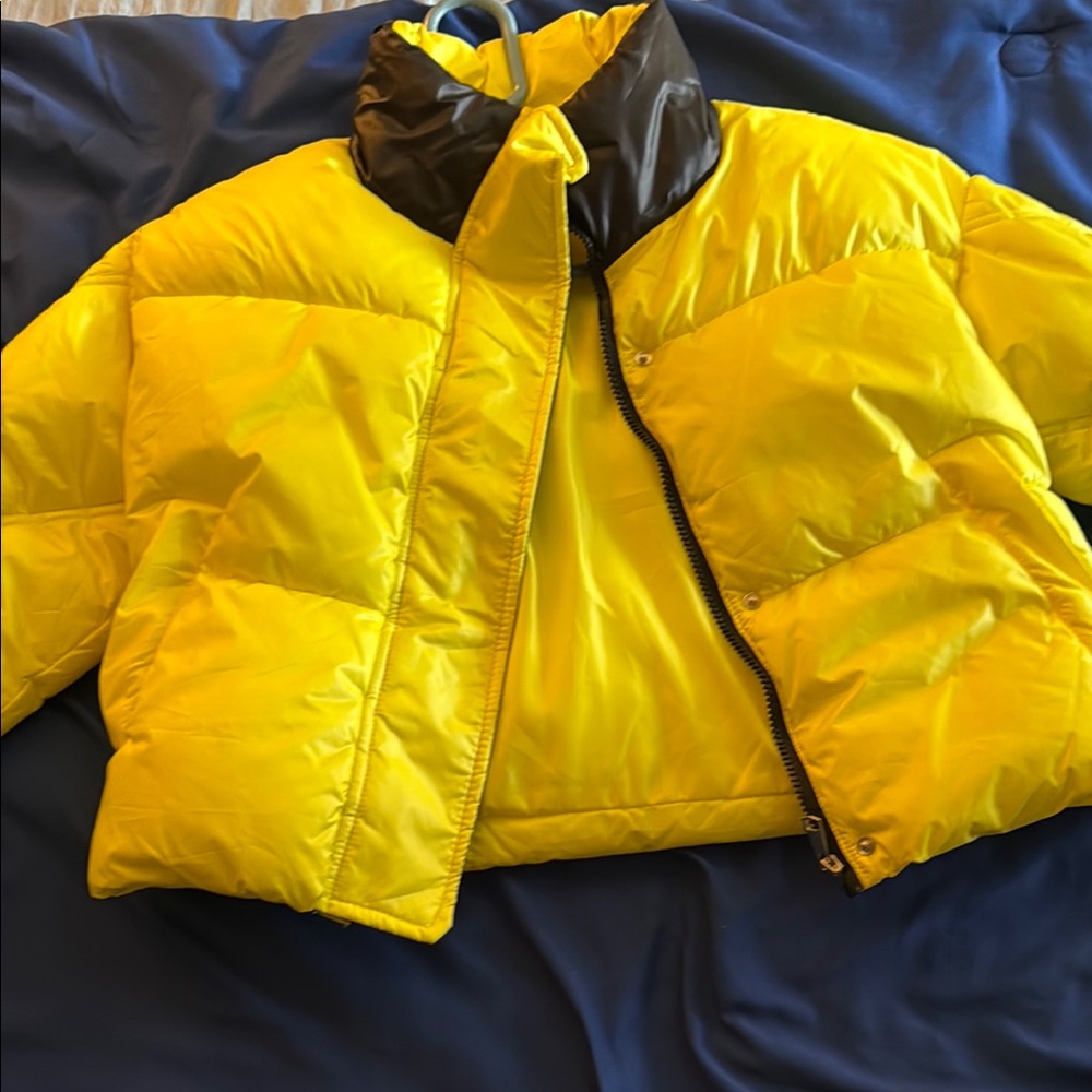 Yellow Puffer Jacket - Picture 2 of 3